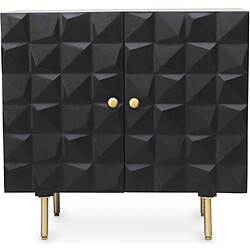 ICONIK INTERIOR Buffet Design en Bois - Noir - Vintra Noir