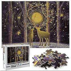 Universal 1000pcs Deep Forest Elk Jigsaw Diy Puzzle Toys Assemblage de décoration d'image 