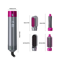 Universal Brosse à sèche-cheveux professionnelle 1 sur 5 Styles de cheveux Machines à coiffer Fer à friser Peigne à souffler Fer à friser Outil à fer automatique | Fers à friser (violet)