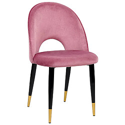 Acheter Beliani Chaise de salle à manger MAGALIA Set de 2 Velours Rose