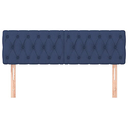 Avis Maison Chic Lot de 2 Têtes de lit design Bleu pour chambre - Décoration de lit 72x7x78/88 cm Tissu -MN23265