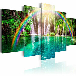 Paris Prix Tableau Imprimé Rainbow Time 100 x 200 cm 