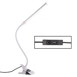 Wewoo Lampe de table à LED 8W de réglable avec protection des yeuxversion enfichable USB blanc