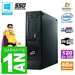 PC Fujitsu Esprimo E500 E85+ DT G640 RAM 4Go SSD 120Go DVD Wifi W7 - Occasion