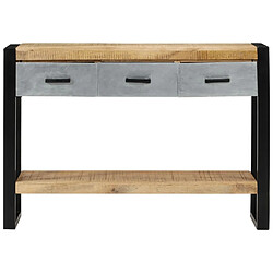 Acheter Maison Chic Table console | Meuble d'entrée | Table d'appoint 110x30x76 cm bois de manguier massif brut -GKD55538