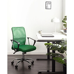 Beliani Chaise de bureau Vert BEST