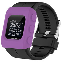 Wewoo Protection écran Étui de en silicone de montre de couleur solide pour POLAR V800 violet 