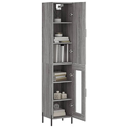 Avis Maison Chic Buffet,Meuble de Rangement,commode pour salon,Cuisine Sonoma gris 34,5x34x180 cm Bois d'ingénierie -MN75904