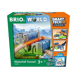 Brio World Pont + Tunnel Cascade Smart Tech Sound - Accessoire STEM pour circuit de train en bois - Ravensburger - Des 3 ans - 3