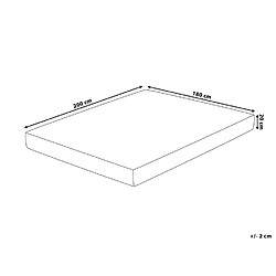 Beliani Matelas à mémoire de forme équilibré 180 x 200 cm GLEE