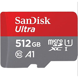 Micro SD SDXC Sandisk ultra 512Go 512GB 512g TF carte 150MB/S, Classe 10, U1, A1 Adaptateur SD inclus