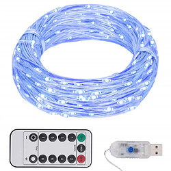 vidaXL Guirlande LED avec 150 LED Bleu 15 m 