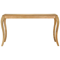 vidaXL Table de salle à manger 135x75x76 cm Bois de manguier massif