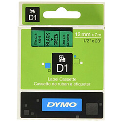 Ruban Laminé pour Etiqueteuses Dymo D1 45019 LabelManager™ Vert 12 mm Noir (5 Unités)