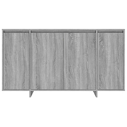 Acheter vidaXL Buffet Sonoma gris 135x41x75 cm Bois d'ingénierie