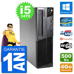 PC Lenovo M92p SFF Intel i5-3470 RAM 4Go Disque Dur 500Go Windows 10 Wifi · Occasion 