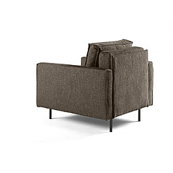 Avis Lisa Design Charlie - fauteuil - pieds hauts - en tissu velours relief