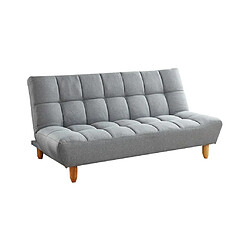 Acheter Vente-Unique Canapé modulable convertible en tissu gris ESTEBAN