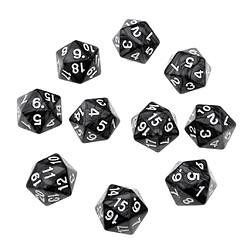 Jeu de dés Polyphédral à 20 faces 10pcs Dés à 20 Faces Jeu de Dés 22 mm Pour Dungeons & Dragons Jeux de Société Table Jouet Amusant