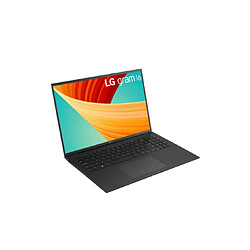 Portable LG GRAM 16Z90R-G.AP78F Intel Core i7-1360P 16GoDDR5 1ToSSD Intel Iris Xe Graphics 16" QHD+ IPS 350Nits WIN11Pro NOIR Clav rétroéclairé