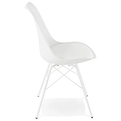 Avis Alterego Chaise design 'BYBLOS' blanche style industriel