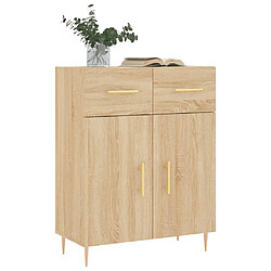 Avis Maison Chic Buffet,Meuble de Rangement,commode pour salon,Cuisine chêne sonoma 69,5x34x90 cm bois d'ingénierie -MN11866