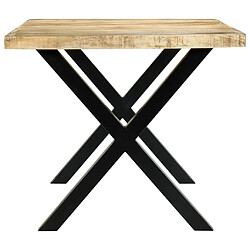 Avis vidaXL Table à manger 180x90x76 cm Bois de manguier massif