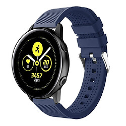 Wewoo Bracelet pour montre connectée en silicone Smart Watch Garmin Vivoactive 3 bleu foncé