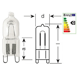 LAMPES G9 DICHROIQUES HALOPAR LAMPES G9 DICHROIQUES HALOPAR pour ACCESSOIRES - 66733