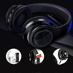 Acheter General Casque Bluetooth sans fil, 6h de lecture pliable sur l'oreille avec microphone, casque stéréo à basses profondes avec cache-oreilles doux à mémoire de forme pour iPhone/téléphone portable/PC(Casque de jeu)