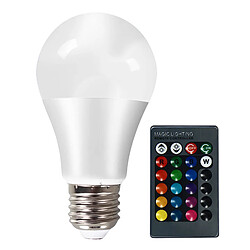 Avizar Ampoule LED E27 Puissance 10W Ampoule LED RGB E27 Puissance 10W Intensité réglable et 16 millions couleurs RGB