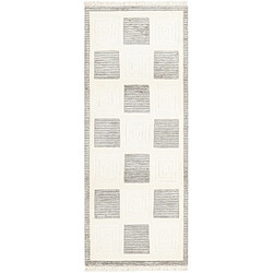 Vidal Tapis de couloir en laine 203x79 beige Darya 