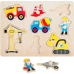 Small Foot Puzzle à Poser-Chantier en bois 