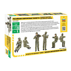 Zvezda Figurine Mignature Russian Contemporary Tank Crew - In Protective Equipment ""cowboy""