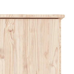 Maison Chic Meuble TV scandinave - Banc TV pour salon ALTA 112x35x41 cm bois massif pin -MN36599 pas cher