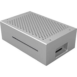 JOY-iT Aluminium Case for Raspberry Pi 4B (argent) Joy-It JOY-iT Aluminium Case for Raspberry Pi 4B (argent)