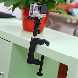 Wewoo Support Holder pour GoPro HERO4 / 3+ / 3/2/1, Taille de pince: 1 - 6 cm de table de + Adaptateur de trépied pas cher