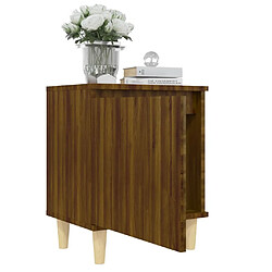 Acheter Maison Chic Lot de 2 Tables de chevet,Table de nuit,Table d'appoint pour salon pieds en bois - Chêne marron 40x30x50 cm -MN23743