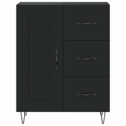 Maison Chic Buffet,Meuble de Rangement,commode pour salon,Cuisine noir 69,5x34x90 cm bois d'ingénierie -MN54321 pas cher