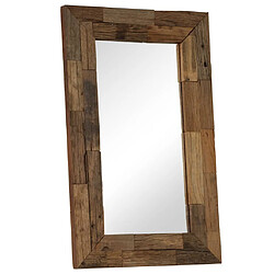 vidaXL Miroir Bois de récupération massif 50 x 80 cm