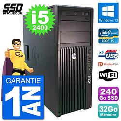 PC Tour HP Z210 Intel Core i5-2400 RAM 32Go SSD 240Go Windows 10 Wifi · Occasion 