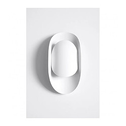 Luminaire Center Applique murale Tear Up Acier blanc 1 ampoule 30cm