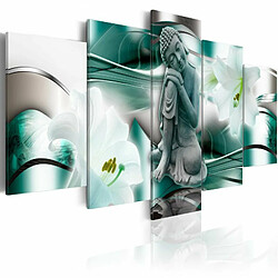 Paris Prix Tableau Imprimé Buddha & Lilies 50 x 100 cm 