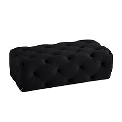 Lisa Design Gallata - pouf Chesterfield - en velours Gallata - pouf Chesterfield - en velours - Noir