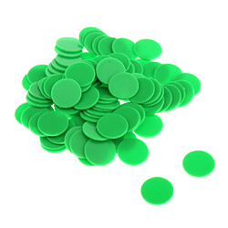 25MM barillet en plastique Coin Chip Money 100 barils un avion de baril vert Boundless Grass