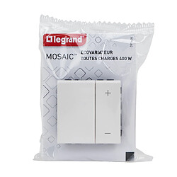 Legrand Variateur universel 2 modules à composer Mosaic - Blanc