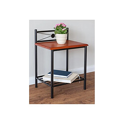 Homestyle4U Table de chevet en metal