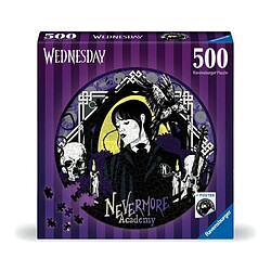 Avis Ravensburger Mercredi - Puzzle rond Nevermore Academy (500 pièces)