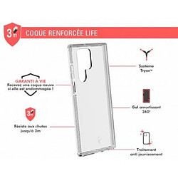 Force Case Coque Renforcée pour Samsung Galaxy S22 Ultra 5G LIFE Transparent