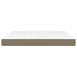 Avis vidaXL Matelas de lit à ressorts ensachés Taupe 160x200x20 cm Tissu